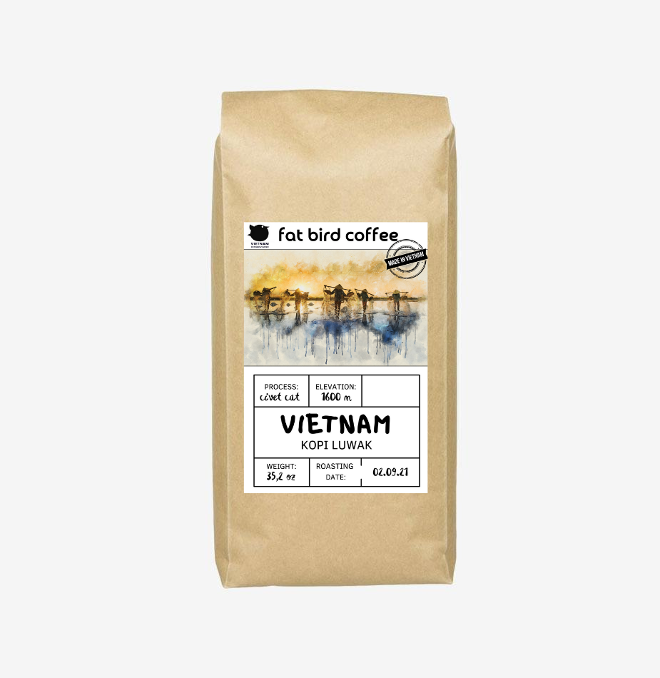 Kopi Luwak 100% (Civet coffee from Vietnam)